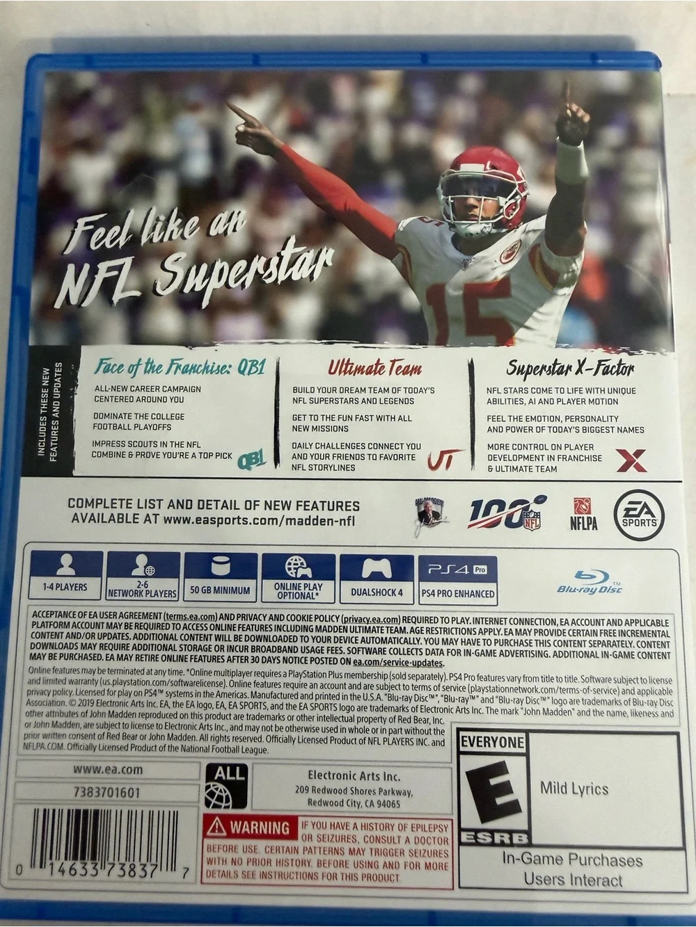 Sony PS4 Madden NFL 20 Video Game